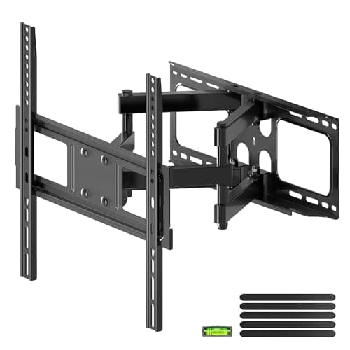 XINLEI TV Wall Bracket, Swivel Tilt TV Wall Mount for Most 26"-70" Flat/Curved Screens up to 45kg, Full Motion TV Bracket Fits 12”/16” Wood Stud, Max VESA 400x400mm(MA570)