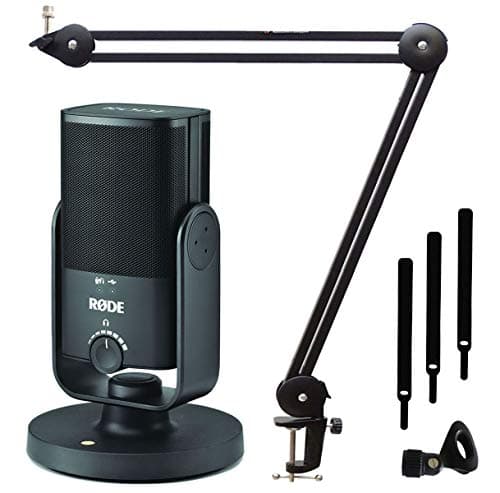 Rode NT-USB Mini USB Studio Condenser Microphone + Keepdrum Articulated Arm
