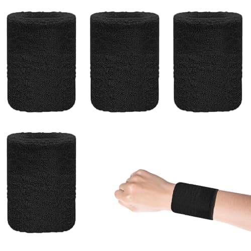 4 Pcs Sweat Bands Wristbands,Sweats Wrist Band Men Sweatband Wristband