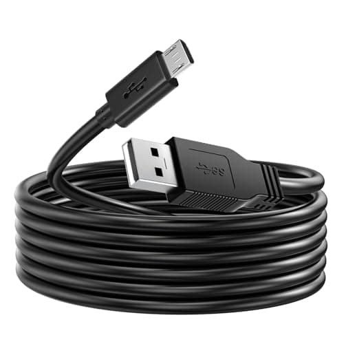 USB PS4 Controller Charger, Fast Charging Cable for PlayStation Wireless/Pro/Slim, Xbox One, DualShock 4, Fire HD, Camera, TV Stick (Black 3.3ft/1m)