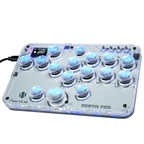 Sehawei Haute42 16-Key Leverless Arcade Stick, RGB Fighting Game Controller