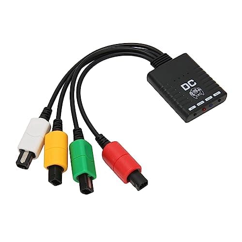 Wireless Controller Adapter for Sega, Wireless Converter with LED Indicator for Sega Dreamcast Console, 4 Player BluetoothController for Xbox for PS5 for Switch for 8bitdo for Wii