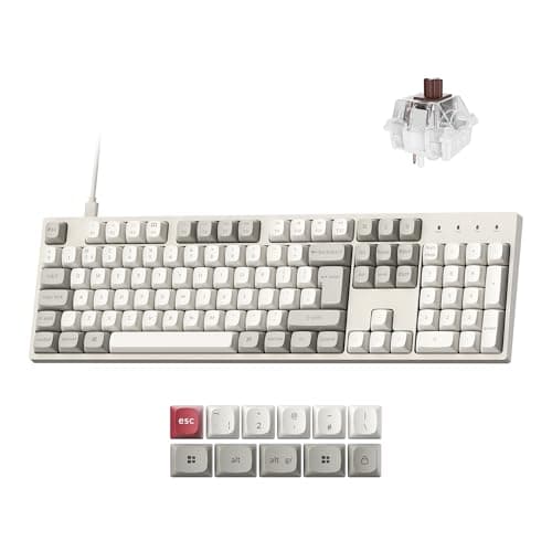 Keychron C2 Pro 8K Wired Mechanical Keyboard - UK ISO Layout, 8000Hz Polling Rate, QMK/VIA Programmable Hot-Swappable Brown Tactile Switch, RGB Backlit Full Size PBT Keycaps for Mac, Windows, Linux