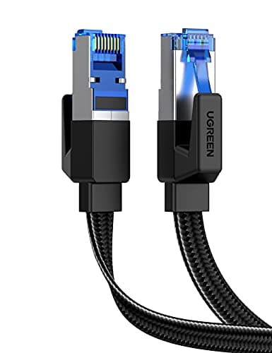 UGREEN Cat 8 Ethernet Cable 0.5m, 40Gbps Internet Cable (0.5 Meter Braided)