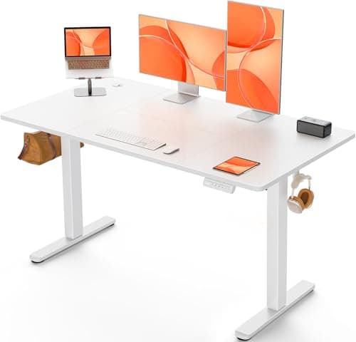 ErGear Electric Standing Desk 120 x 60cm 4 Memory with Splice Board