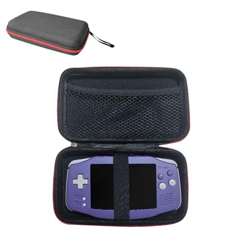 TEHAOUU Hard Carrying Case for Anbernic RG34XX Handheld Game Console Retro Console Protective Cover Travel Storage Bag Holder with Mesh Bag for USB Type-C Cable Accessories with Carrying Strap Holder