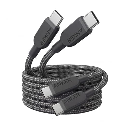 Anker 240W USB C to USB C Cable, Fast Charging Cord (2pack, 1.8m, Black)
