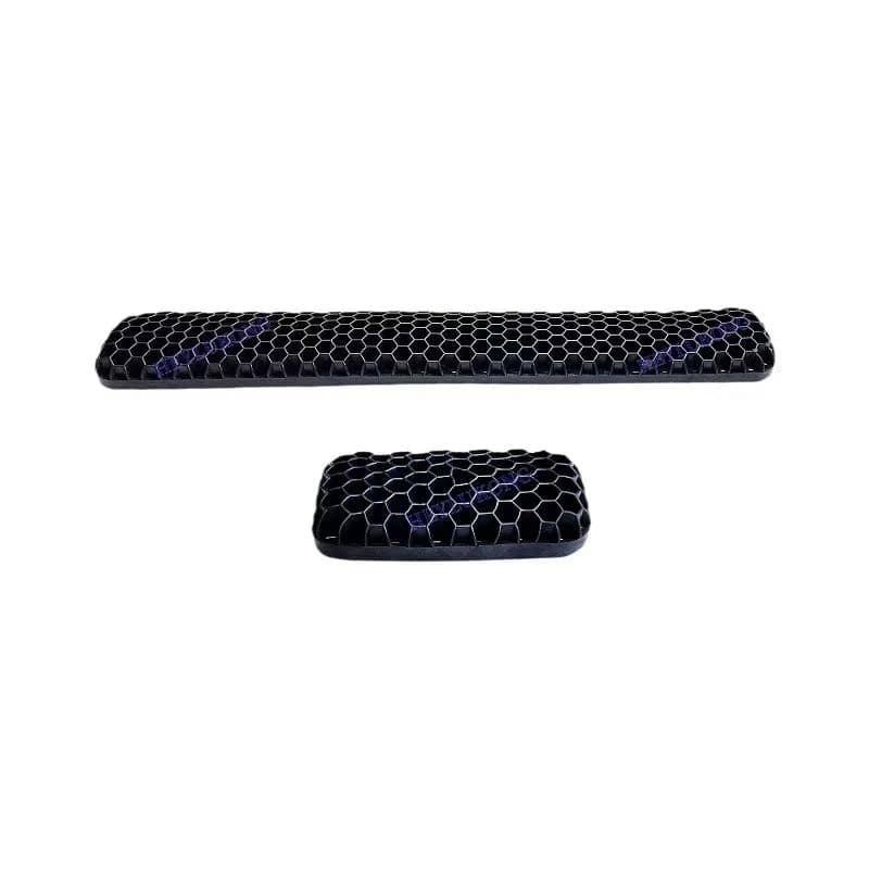 TPE Ergonomic Wrist Rest Pad for Keyboard and Mouse - Dual Height Memory Foam Support, Non-Slip Sweatproof Design, Office/Gaming Comfort