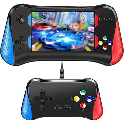 SGM-X7M, Retro Handheld Game Console for Kids Adults | 3.5'' LCD Screen Portable Video Game Console with Rechargeable Battery | 500 Classic FC Games Support 2 Players and TV Connection (Black)