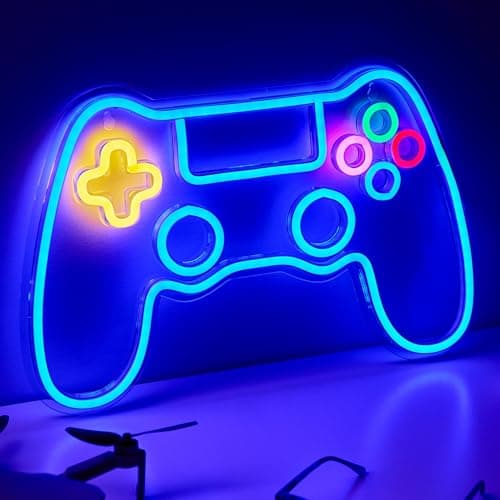 NELUX Neon Light Sign LED Gaming Room Decor, Gaming Accessories, Gamer Gift