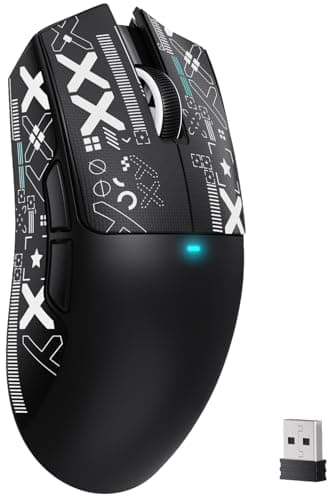 ATTACK SHARK X11SE Wireless Gaming Mouse, 63g Superlight With PixArt PAW3311 Sensor, 22000 DPI, Tri-Mode BT/2.4Ghz/Wired, 1000Hz Polling rate, 300mAh Battery, Dual Driver, for PC/Xbox/PS/Mac (Black)