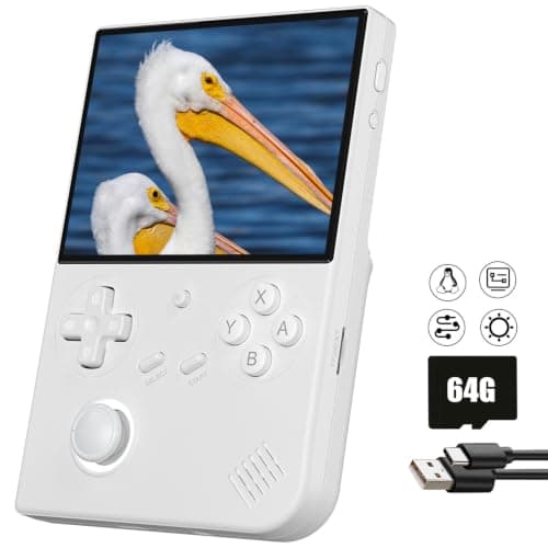 RG40XXV Handheld Game Console RG 40XXV 4.0'' IPS Screen with 64G TF Card Pre-Installed 5228 Games Supports 5G WiFi 4.2 Bluetooth Online Fighting,Streaming and HD Retro Emulator RG40XX
