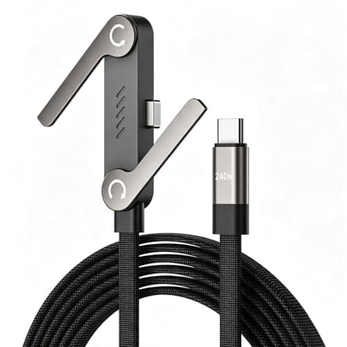 240W USB C Mobile Phone Charger Cable with Phone Stand for Most Devices