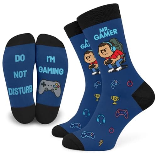 SC Products Do Not Disturb I'm Gaming Socks Age 8-13 | Cotton Rich Gamer Socks Stocking Fillers For Boys Gaming Gifts for Christmas