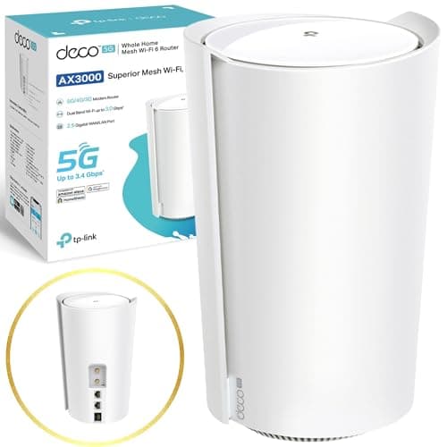 TP-Link Deco X50-5G Mesh WiFi 6, 5G Router with SIM Slot, AX3000 Routers