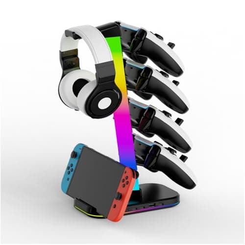Padwa Gaming Controller & Headset Holder with RGB Light