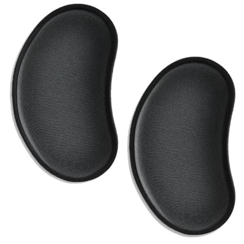 2 PCS Mouse Wrist Rest Ergonomic Memory Foam Mouse Wrist Rest Slow Rebound Support Cushion Hand and Arm Pain Relief Easy Typing for Gaming Computer Laptop Office (Black)