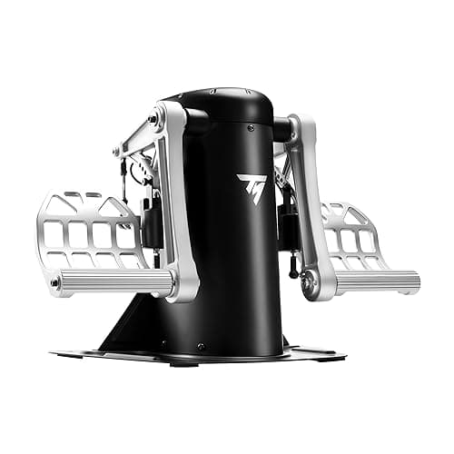 Thrustmaster TPR Pendular Rudder Pedals - High-Precision Flight Control with PENDUL_R Technology and H.E.A.R.T HallEffect AccuRate Technology for PC | Highly-precise differential brakes, PENDUL_R technology, smooth and fluid movements, 100% metal structure, ajdustable