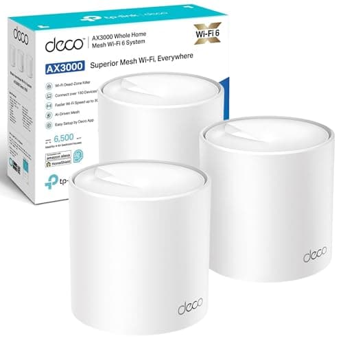 TP-Link Deco X50(3-pack) AX3000 Whole Home Mesh WiFi 6 System, WiFi Router