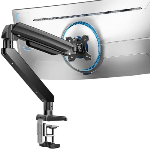ErGear Heavy Duty Monitor Arm for 13″-49″ Ultrawide Screens, 17kg Capacity, Full Motion Monitor Stand Desk Mount, Rock-Solid Support, Dual C-Clamp & Grommet Mount, VESA 75x75/100x100mm