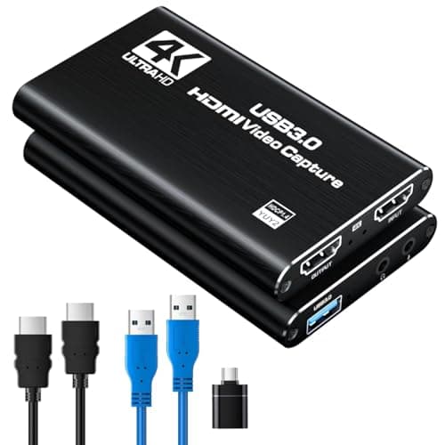 Newhope HDMI Capture Card for Streaming, Full HD 1080P 60FPS Capture USB 3.0 Game Audio Video Capture Card,for Streaming Camera/Xbox/PS4/PS5/Switch/PC