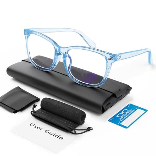 COOLOO Blue Light Blocking Glasses, Anti Glare Gaming Computer Glasses | Reduce Eye Fatigue, Clear True Vision, Impact Resistance, Anti Scratched, UV 400 Protection