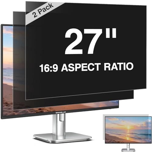 Pozlle 2 Pack 27 Inch Computer Privacy Screen for 27" 16:9 Monitor
