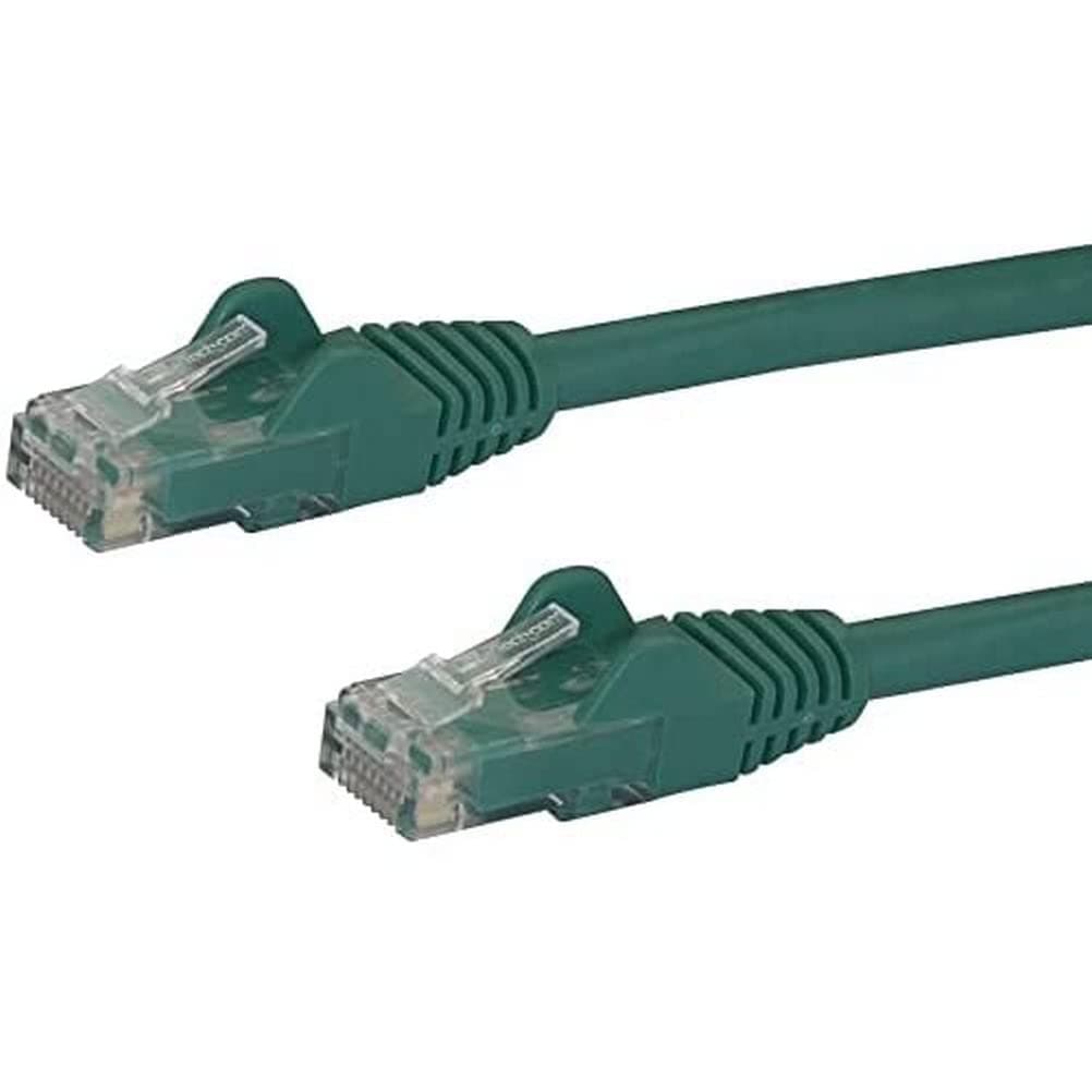 StarTech.com 10m CAT6 Ethernet Cable - Green CAT 6 Gigabit Ethernet Wire -650MHz 100W PoE++ RJ45 UTP Category 6 Network/Patch Cord Snagless w/Strain Relief Fluke Tested UL/TIA Certified (N6PATC10MGN) | 100W PoE delivery, Gold-plated RJ45, Patch Cable, Ethernet Cord, 250Mhz, UTP, 24AWG copper, UTP Network, 10Gbps