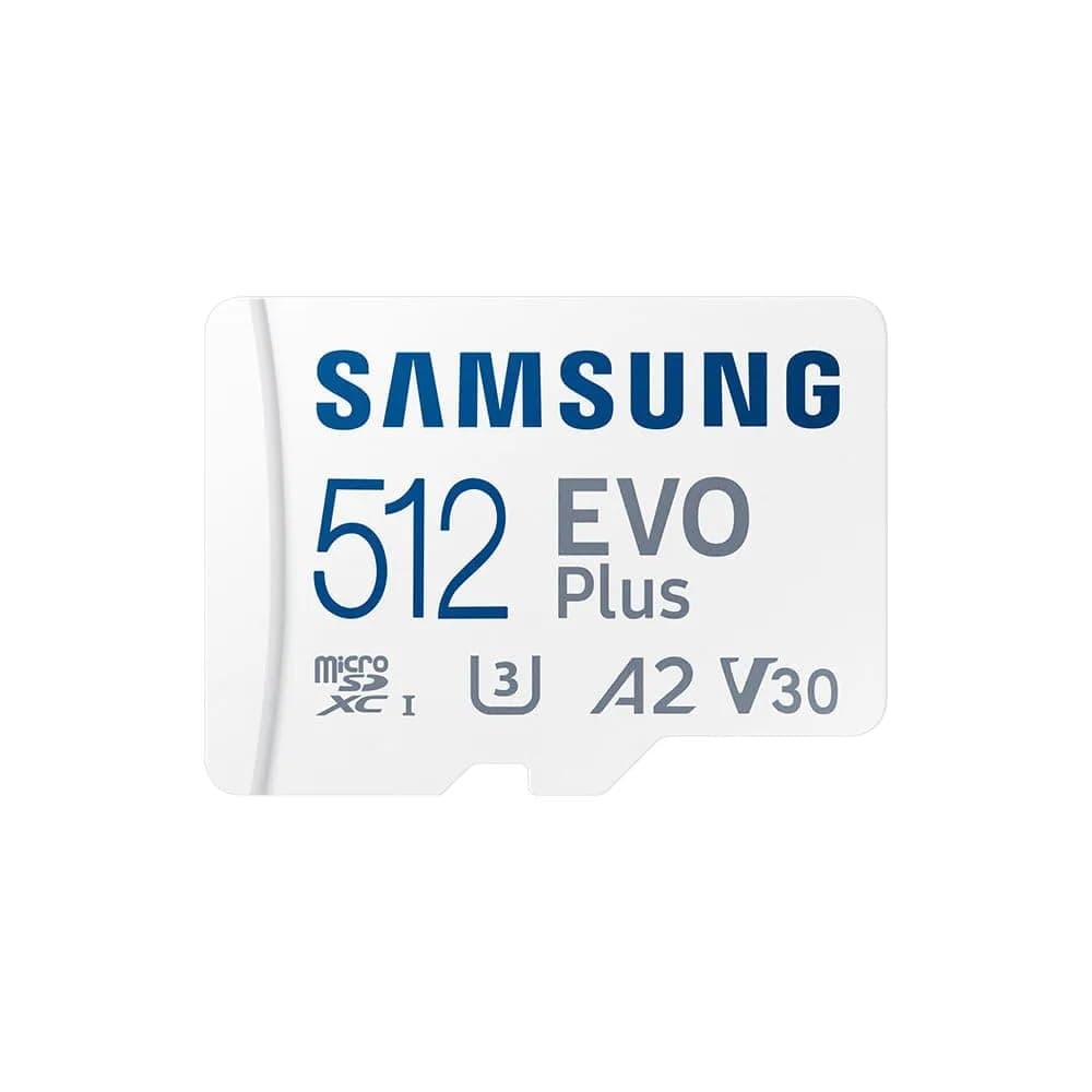 Samsung EVO Plus 512GB MicroSDXC Card UHS-I U3 with SD Adapter