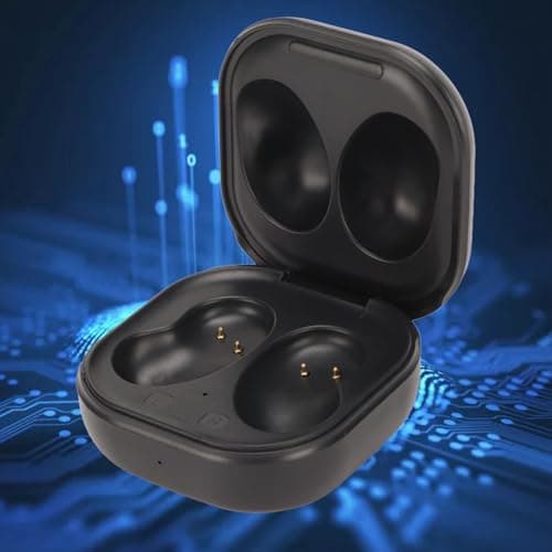 Earbuds Charger Case, Black Large Capacity Battery USB Replacement Charging Case for Earbuds