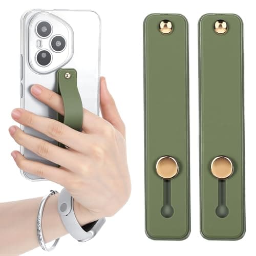 Ymapinc 2Pcs Phone Loops for Back of Phone Strap Grip Holder, Green