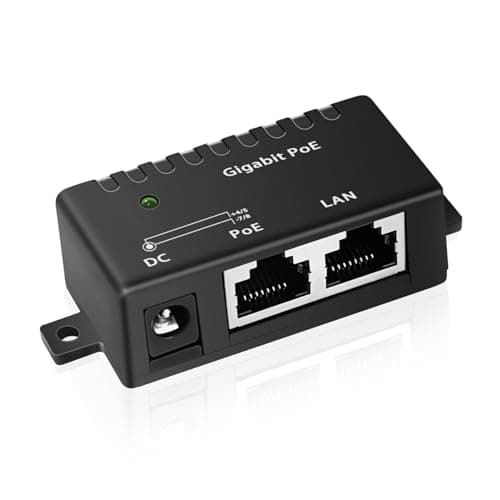 Gigabit PoE Injector - 1 Port Power Over Ethernet Passive PoE Adapter, 30W PoE Adapter High Data Transmission IEEE 802.3at/af | Plug & Play | Desktop/Wall-Mount | Distance Up to 100 Meters