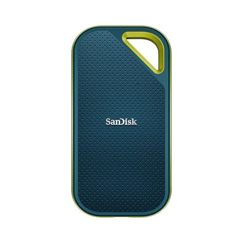 SanDisk 2TB Extreme PRO Portable SSD, Up to 2000MB/s Read Speeds, Monterey | External SSD, USB-C, Water & Dust Resistant, Up to 3M Drop Protection, 256 bit AES Encryption, Ideal for PC, Mac, Consoles