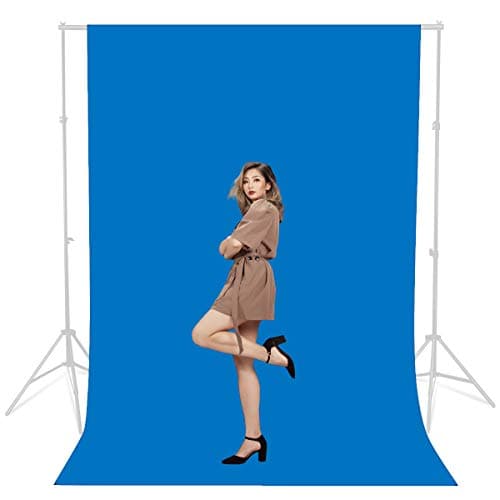 Photo Studio Green Backdrop Background 1.8x2.7m/6x9ft, 100% Cotton Muslin Collapsible Green Background for Photography and TV Green Chromakey Backdrop