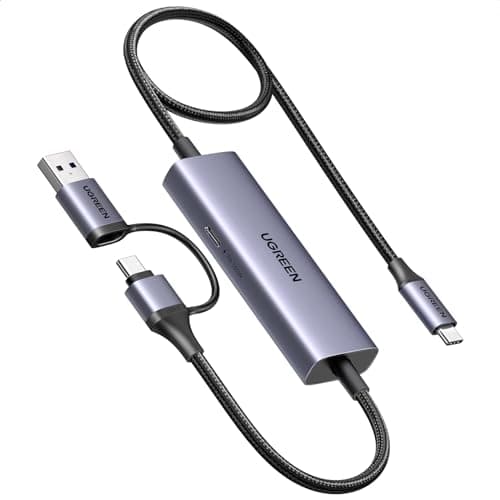 UGREEN Video Capture Card USB C 4K Streaming Device 2K 30Hz 1080P 60FPS Record 100W PD Power Delivery Compatible with Switch/Steam Deck/Legion Go/Game Handheld/ROG Ally/Quest 3/iPad/Laptop/MacBook/PC | 4K Streaming Device Compatible with Switch/Steam Deck/Legion Go/Game Handheld/ROG Ally/Quest 3/iPad/Laptop/MacBook/PC