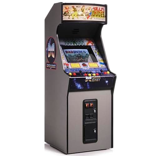 Quarter Arcades Bad Dudes Vs. DragonNinja Mini Arcade – Quarter Scale Data East Collector’s Cabinet with Original ROM, USB-C Power – Retro Beat-'Em-Up Arcade Machine for Home or Display