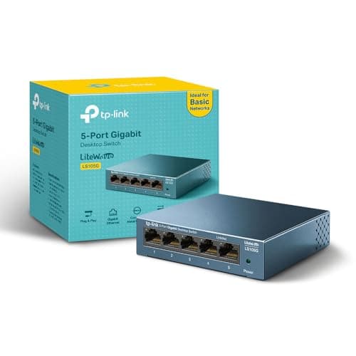 TP-Link LS105G 5-Port Gigabit Network Switch, Metal Ethernet Switch