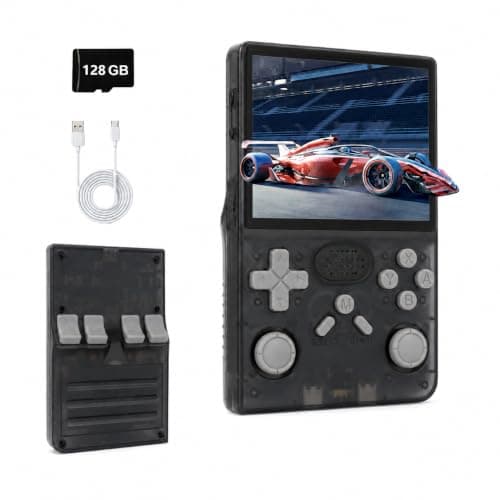 Retro Games Console R40 Handheld Game Console 128GB 3.5 Inch IPS LCD Screen