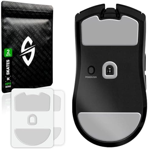 SensoryBoost HPS Glides (Set of 2) Compatible with Razer Viper V3 PRO - Balance of Speed & Control - Rounded & Durable - PTFE - Replacement Mouse Feet, Skates - Gaming Mouse Upgrade Accessories