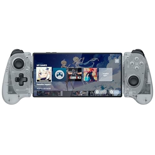 Razer Kishi V3 Phantom White - Full-size mobile controller for iPhone and Android smartphones - USB-C plug-and-play - Anti-drift analogue sticks - 12 buttons - HD Haptics | Phantom White Edition