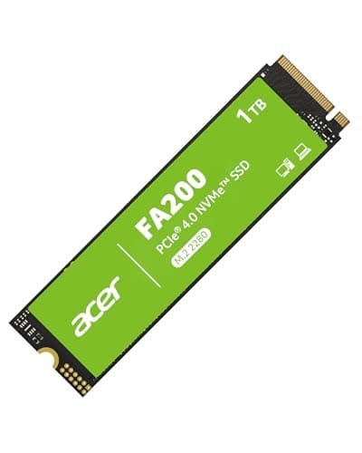 Acer FA200 M.2 2280 SSD 1TB: PCIe 4.0 NVMe Gen4x4 with HMB & SLC, Up to 7200 MB/s Read Speed, Internal Solid State Drive for Laptop, Desktop PC & PS5 Compatible