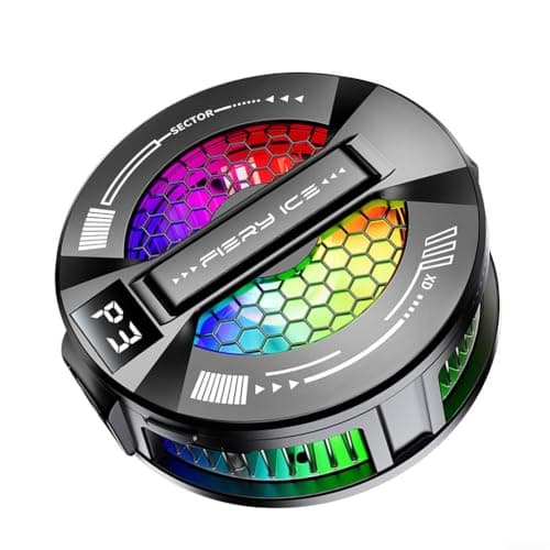 Snugawarm RGB Magnetic Phone Cooler Smart Temp Control Cooler For IPhone For Android Suitable For Gaming, Live Streaming And Video Watching(Black)