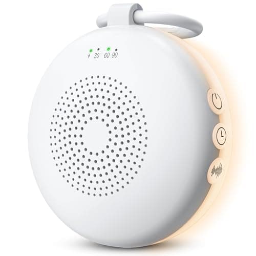 eSynic Portable White Noise Sound Machine for Baby Adults Travel Sleeping