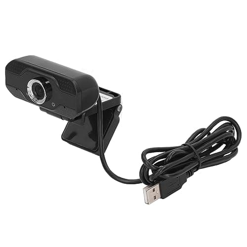 1080P HD Webcam with Dual Noise Canceling Microphone, Auto Light Color Correction, Wide Viewing Angle Plug and Play USB Camera for Video Calling, Recording