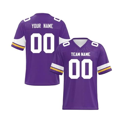 Custom Replica Football Jersey Printed,Personalized Football Jersey Gift with Name Number S-7XL Men Women Youth Kids