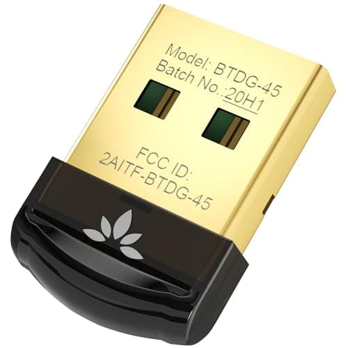 Avantree DG45 - USB Bluetooth 5.0 Adapter for Windows PC and Laptop