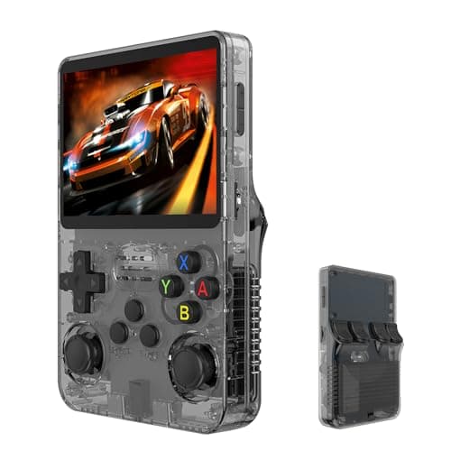 Deluisho Retro Games Console, R36S Retro Handheld Game Console, 3.5 Inch IPS Screen 640 X 480 HD Pixels Retro Handheld Gaming Console, XXGB TF Card 20,000 Retro Games, Multiple Emulators Supported