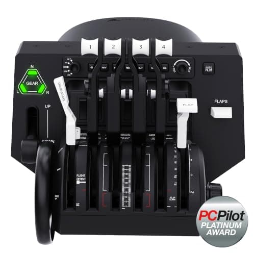 Honeycomb Aeronautical Bravo Throttle Quadrant with Auto Pilot & Annunciator Panel in aviation quality for flight simulator | Universal control system for simmer and pilots | PC [video game]