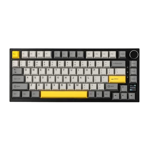 EPOMAKER Ajazz AK820 Pro 75% Mechanical Keyboard w/Screen(Grey,Gift)