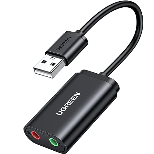 UGREEN USB Sound Card DAC USB to 3.5mm Aux Headphone Jack Audio Adapter
